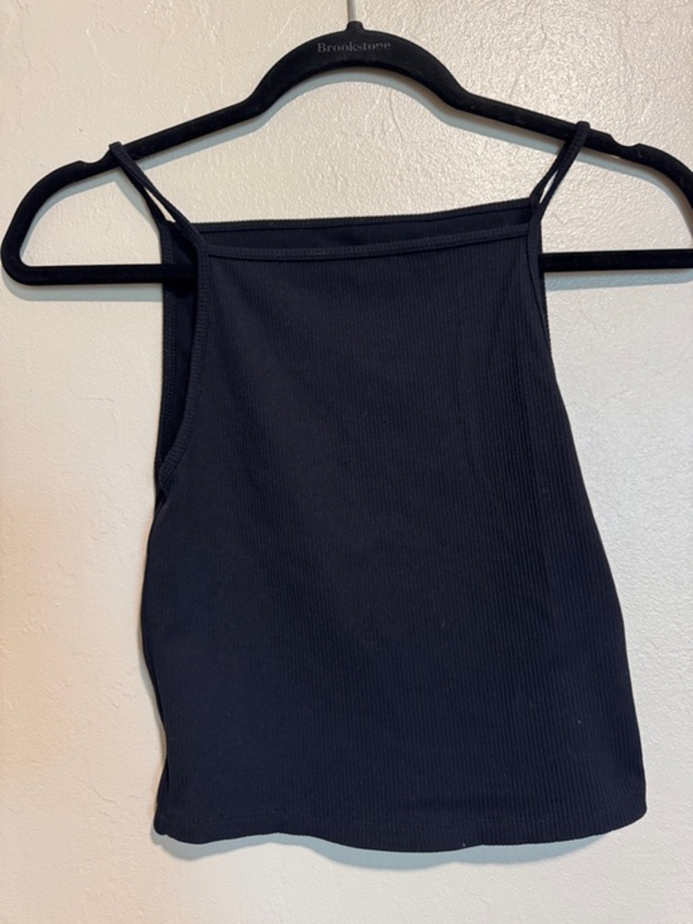 Abercrombie & Fitch Black Ribbed High-Neck Camisole